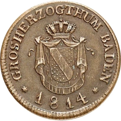 ½ Kreuzer - Charles II Louis Frederick front