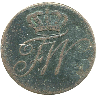 ½ Kreuzer - Frederick William III front