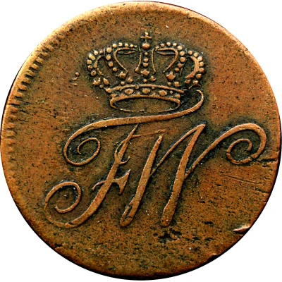 ½ Kreuzer - Frederick William II front