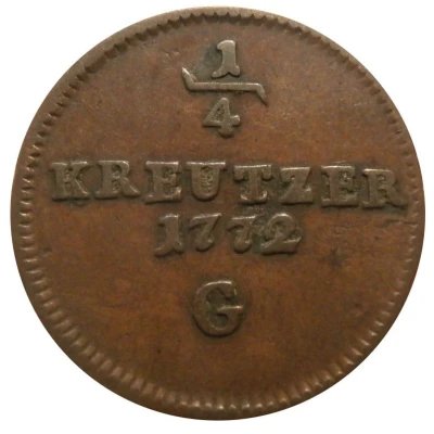 ¼ Kreuzer - Maria Theresia back