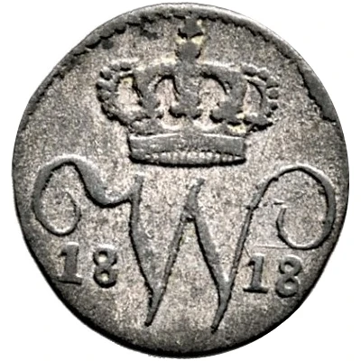 ½ Kreuzer - William I with date front