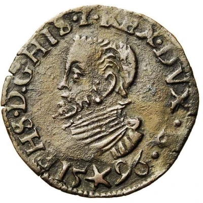 ½ Liard "Gigot" - Philip II Maastricht front