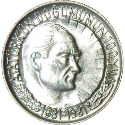 ½ Lira Atatürk back