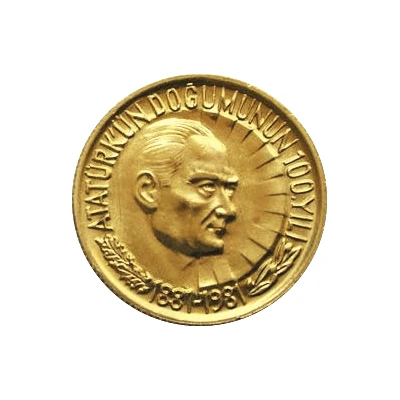 ½ Lira Atatürk back