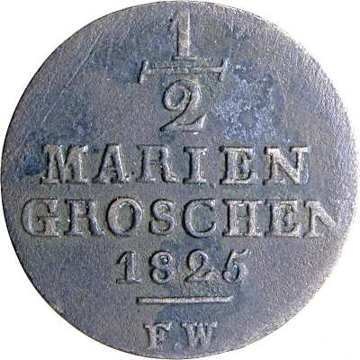 ½ Mariengroschen - George Henry back