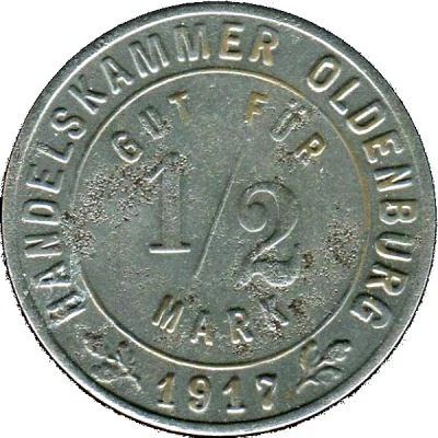 ½ Mark - Oldenburg front