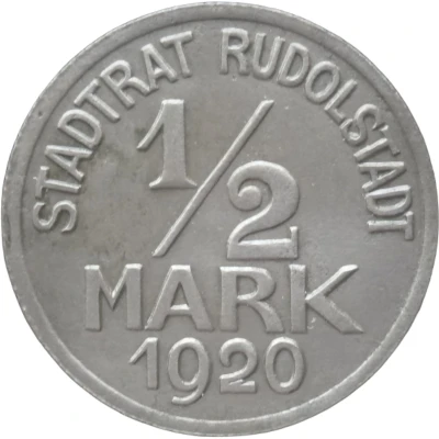 ½ Mark - Rudolstadt Charlotte v. Schiller front