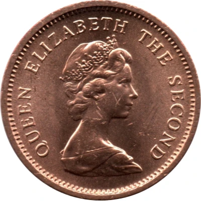 ½ New Penny - Elizabeth II 2nd portrait front