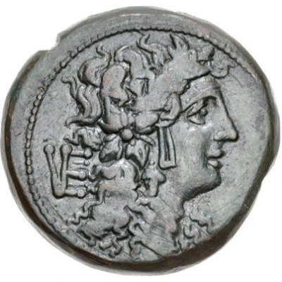 Æ Nummus 210 BC - 200 BC front