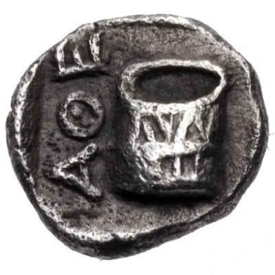 ⅜ Obol 400 BC - 353 BC back