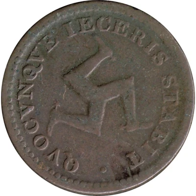 ½ Penny Bank Token Coinage front