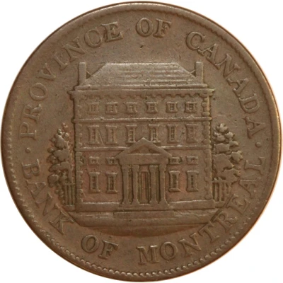 ½ Penny - Bank of Montreal front