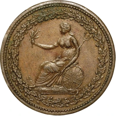 ½ Penny Britannia and Eagle front