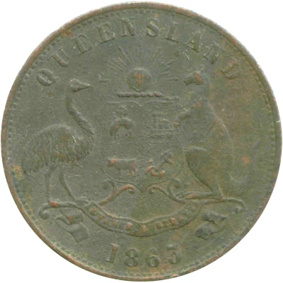 ½ Penny - Brookes, W. & B. Brisbane; Queensland back