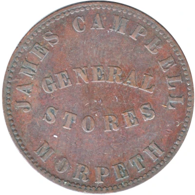 ½ Penny - Campbell, James Morpeth; New South Wales ND front