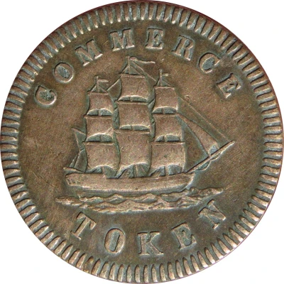 ½ Penny Commerce Token - Francis Mullins ND front