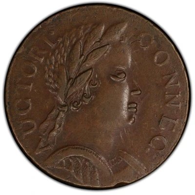 ½ Penny - Copper "African Head" front