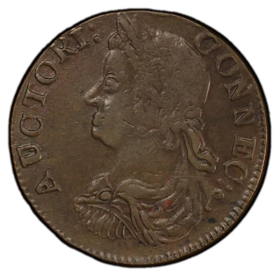 ½ Penny - Copper "Draped Bust Left" front