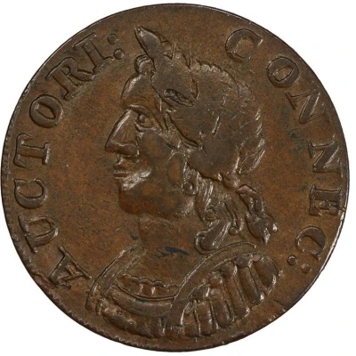 ½ Penny - Copper "Hercules Head" front