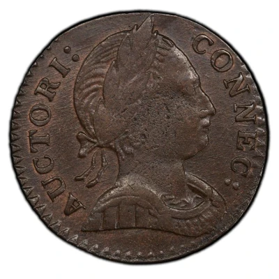 ½ Penny - Copper "Large Head Facing Right" front