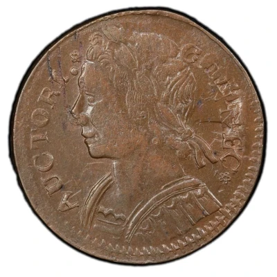 ½ Penny - Copper "MB Left, over 1877 or 1887" front