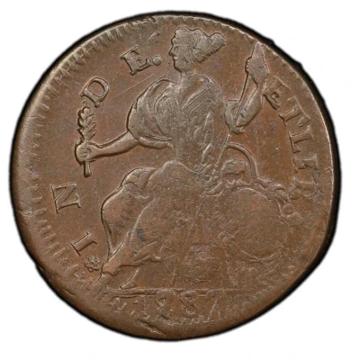 ½ Penny - Copper "MB Left, over 1877 or 1887" back