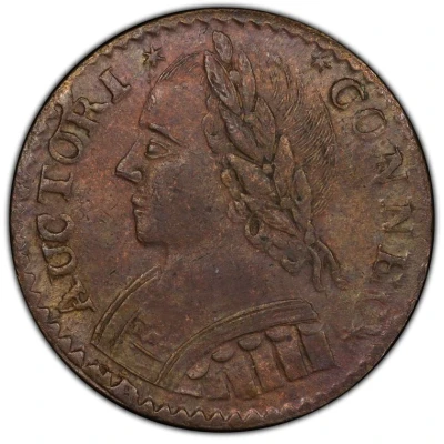 ½ Penny - Copper "Mailed Bust Left" front