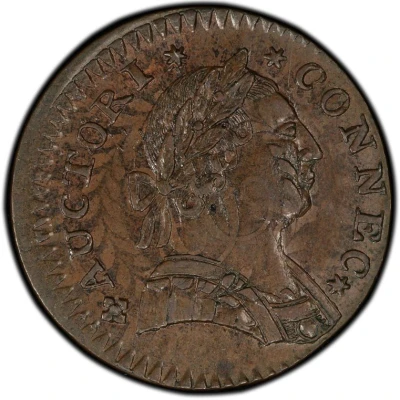 ½ Penny - Copper "Mailed Bust Right" front