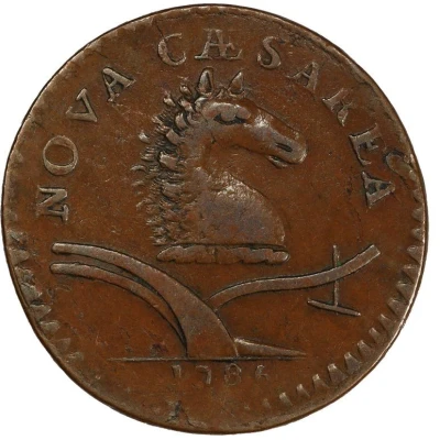 ½ Penny - Copper front