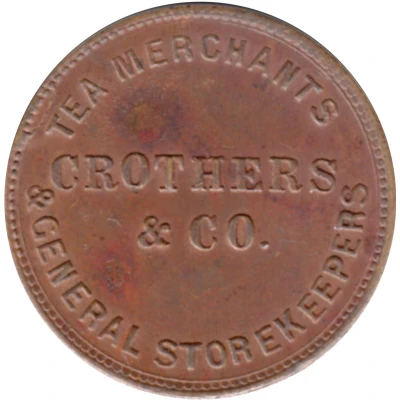 ½ Penny - Crothers & Co (Stawell) ND front