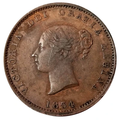 ½ Penny Currency - Victoria front