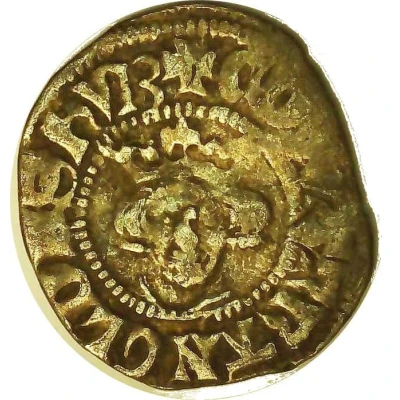 ½ Penny - Edward I London mint; class 10 ND front