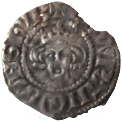 ½ Penny - Edward I Newcastle mint; class 3e ND front