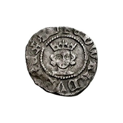 ½ Penny - Edward III 4th coinage; Treaty period ND front