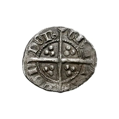 ½ Penny - Edward III 4th coinage; Treaty period ND back