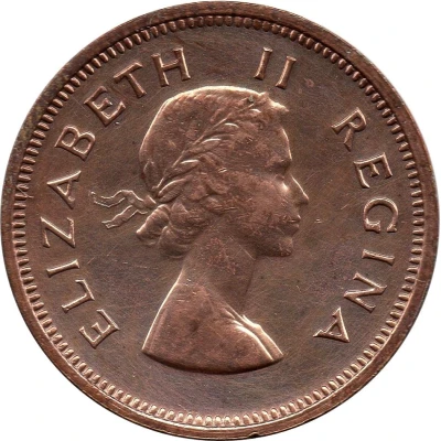 ¼ Penny - Elizabeth II 1st portrait front