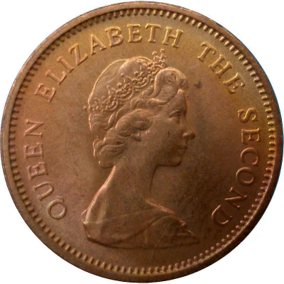 ½ Penny - Elizabeth II 2nd portrait front