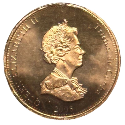 ½ Penny - Elizabeth II 4th portrait; St. Helena Dependency front