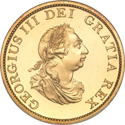 ½ Penny - George III 3rd issue; Proof front