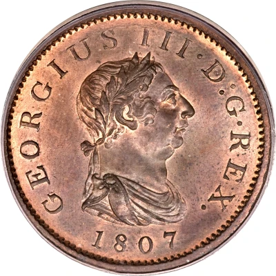 ½ Penny - George III 4th issue front