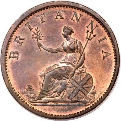 ½ Penny - George III 4th issue back