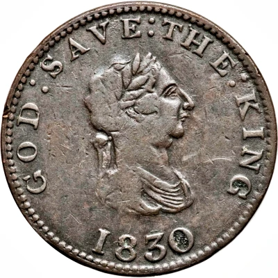 ½ Penny - George III John McTurk front