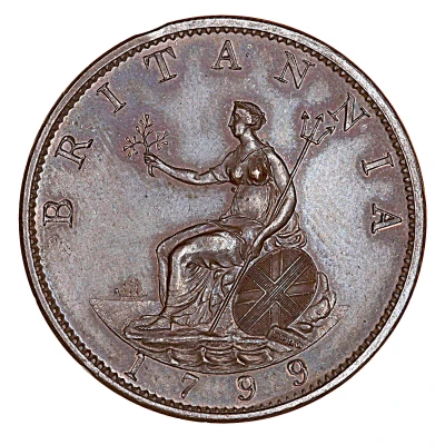 ½ Penny - George III Pattern back