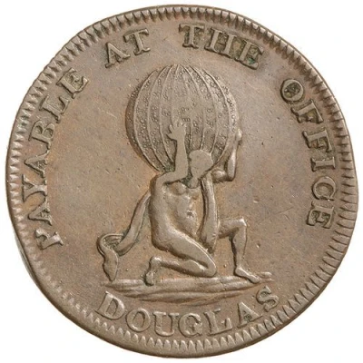 ½ Penny - George III front