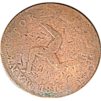 ½ Penny - George III front