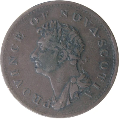 ½ Penny - George IV front