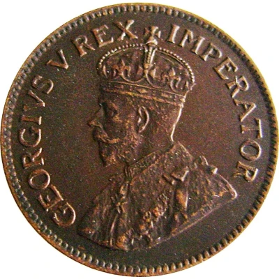 ¼ Penny - George V ¼ D front