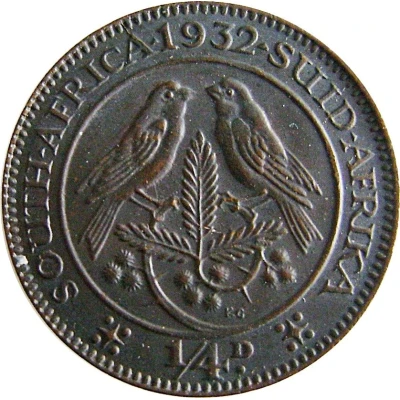 ¼ Penny - George V ¼ D back