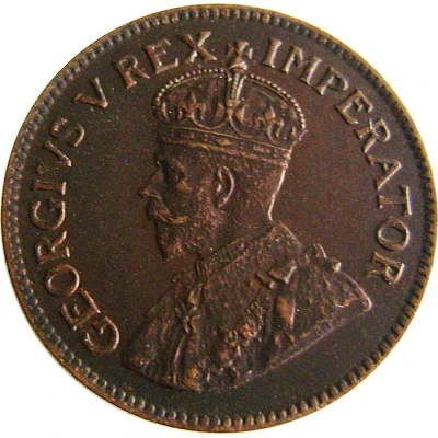 ½ Penny - George V ½ Penny front