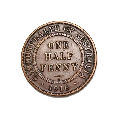 ½ Penny - George V Indian ¼ Anna Obverse Mule back